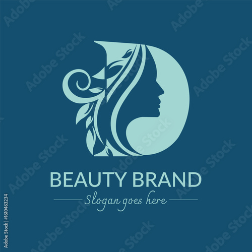Letter D Beauty Logo Design