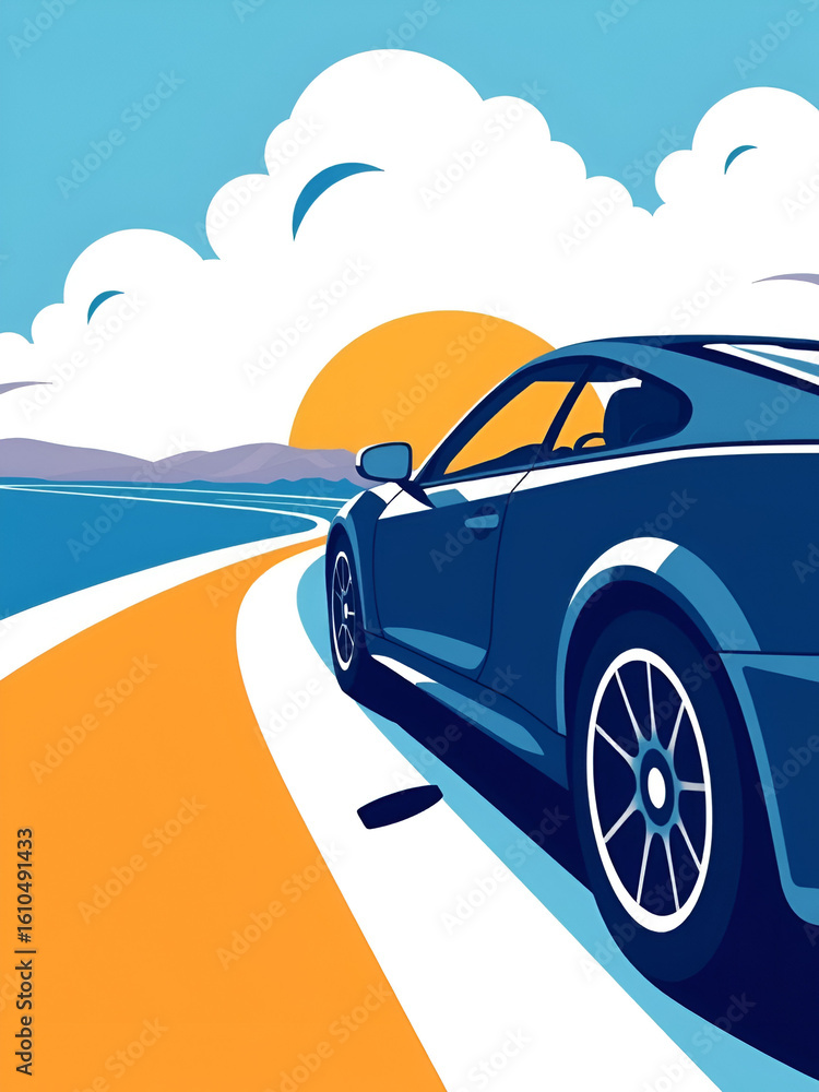Naklejka premium car icon vector