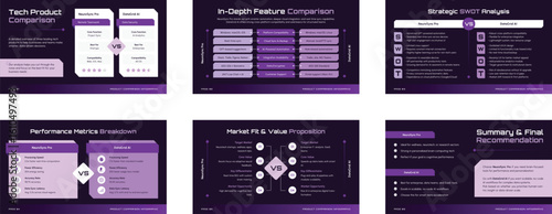 Tech Infographic Grid for Product Comparison