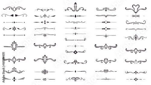 Elegant decorative flourishes and dividers ornate vintage