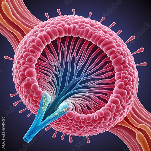 Bordetella pertussis whooping cough bacteria science education illustration