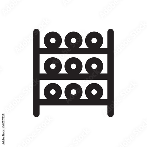 wine cellar racks icon 