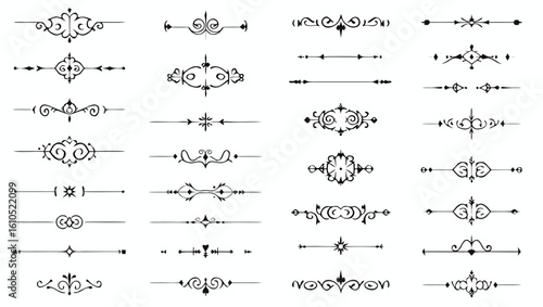 Ornate decorative flourishes and dividers ornamental borders