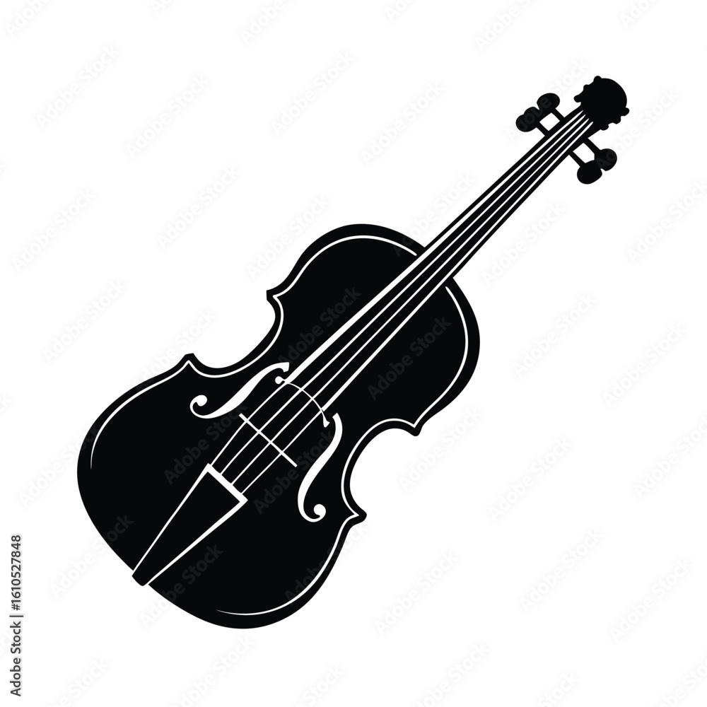 Obraz premium violin vector illustration