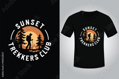 Hiking t shirt design