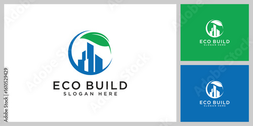 green city logo vector design template