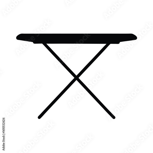 ironing board on white background