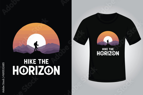 Hiking t shirt design