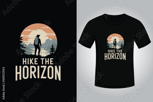 Hiking t shirt design