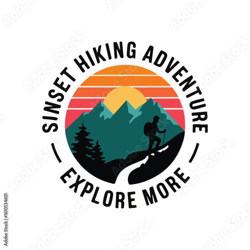 Hiking t shirt design