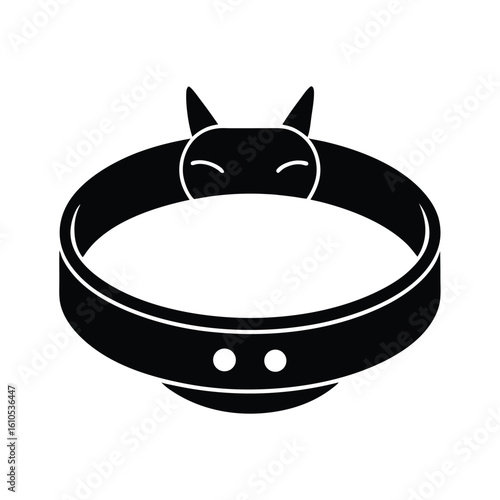  cat collar on white background