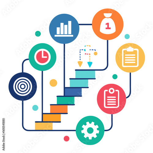  infographic design with icons and numeric