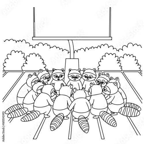 vector illustration of an animal in baseball