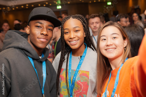 global youth group celebrating cultural exchange
