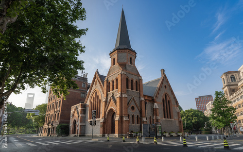 Photography Old Church in the city of Shanghai