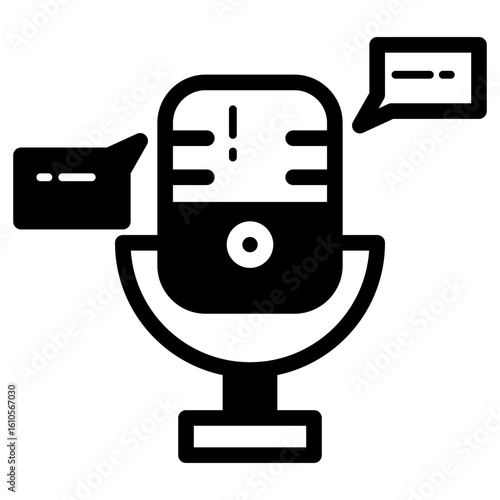 podcast audio solid black