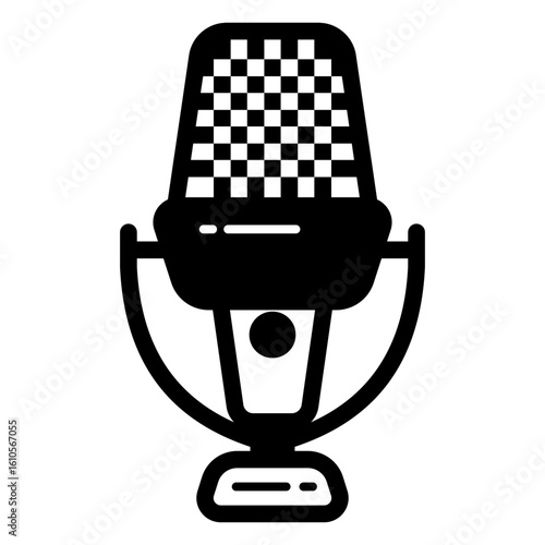 podcast solid black