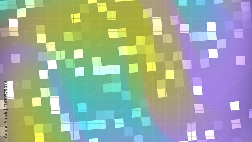 Fototapeta premium Ombre Abstracts Blink Square Colorful pixelated background with a soft gradient and subtle grid pattern for modern designs and presentations
