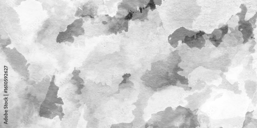 Fototapeta premium A smooth gray gradient texture with a grunge effect, Monochrome gray aquarelle watercolor background. gray color design are dark background.
