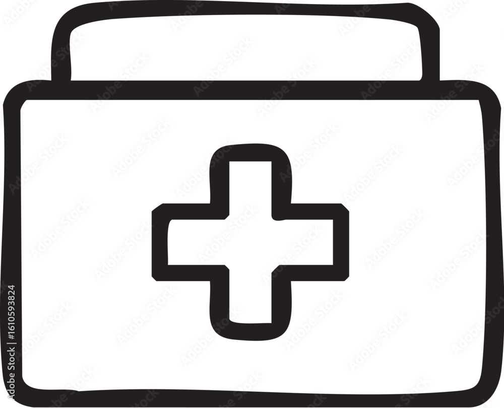 First Aid Kit Icon Illustration. First Aid Kit Icon Illustration.