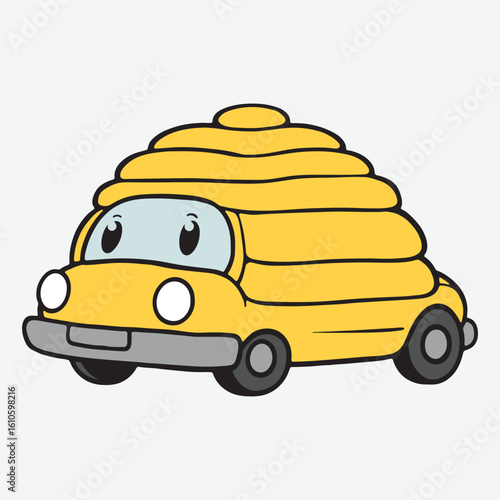 A Modern Vehicle Vector with Flat Design