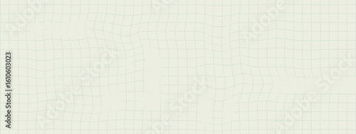 Paper grid background for notebook or school pattern with wavy line texture and vintage square sheet by retro abstract design illustration.