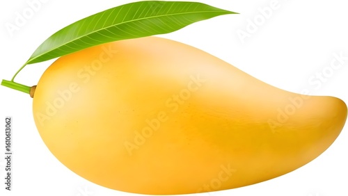 Ripe Mango Collection - Featuring Whole, Sliced, and Diced Mangoes with Leaves