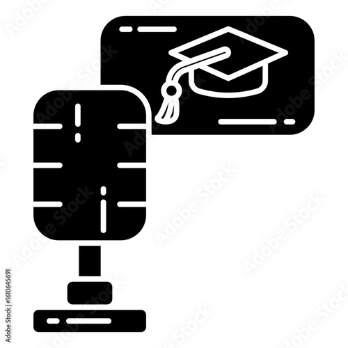 education podcast glyph