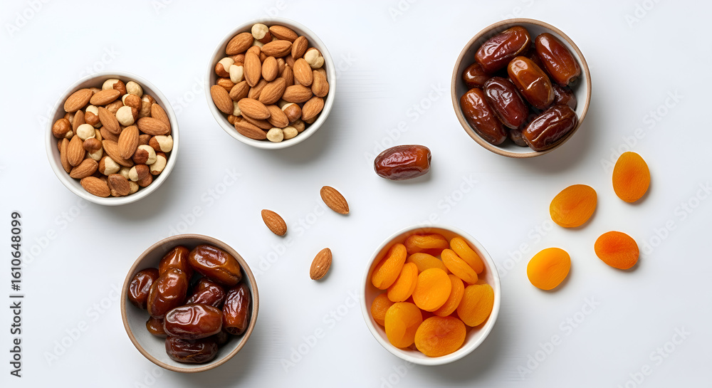 Obraz premium Dried Fruits and Nuts Assortment