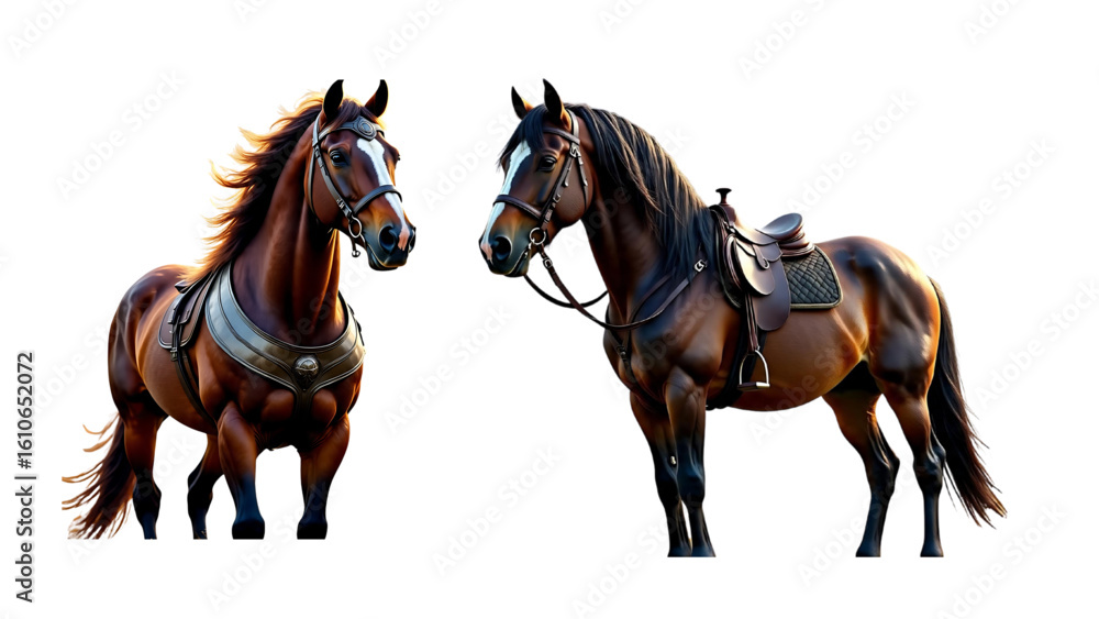 Obraz premium horse isolated on white background
