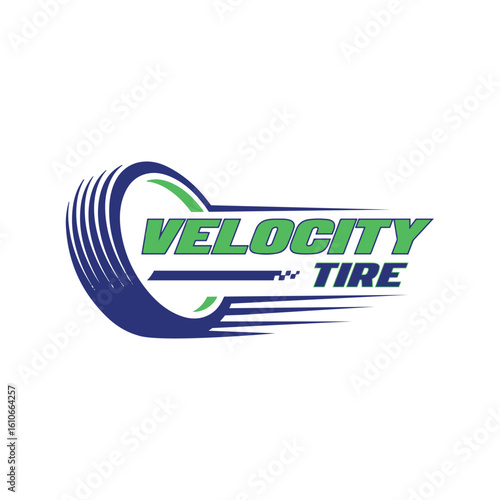 The **Tire logo** features bold, rugged typography with a tire-inspired design, symbolizing durability, performance, and reliability for an automotive or tire-focused brand identity.
