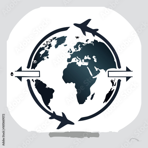 Global Flight Routes Airplane Travel Around the World