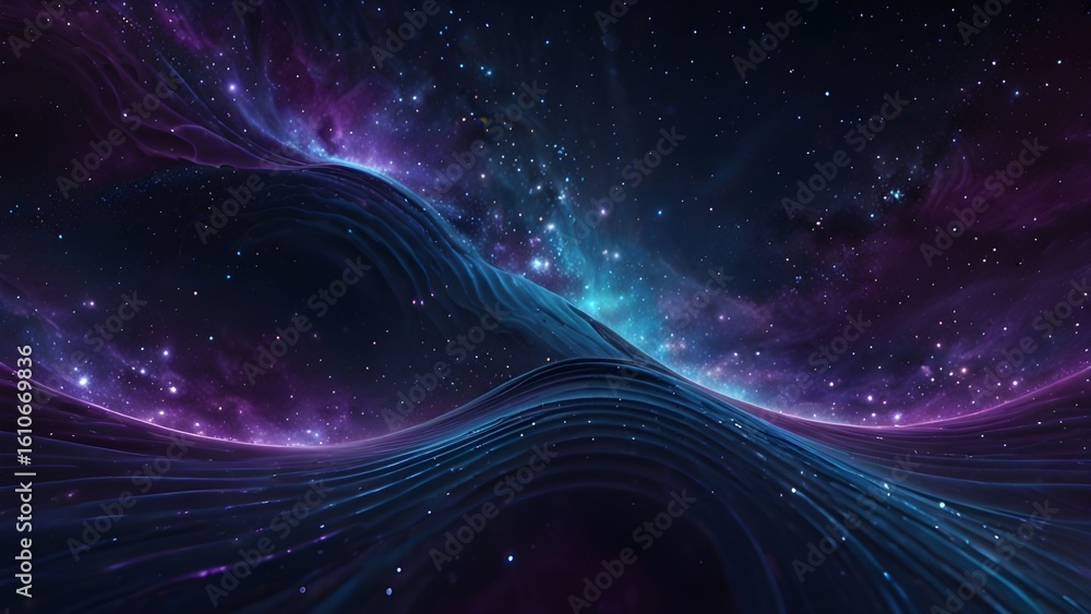 Obraz premium Cosmic Wave Ripple