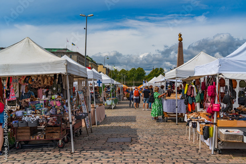 Kauppatori (Market Square), the harbourside market in Helsinki, Finland