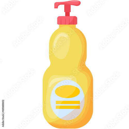 Household Cleaning Products and Detergents Vector Set