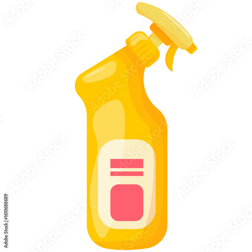 Household Cleaning Products and Detergents Vector Set
