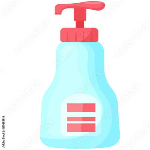 Household Cleaning Products and Detergents Vector Set