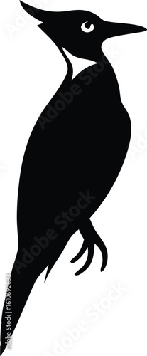 Woodpecker Silhouette Vector Design 