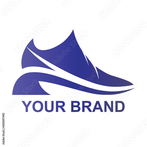 Simple shoes shop logo vector. Modern shoes shop icon.