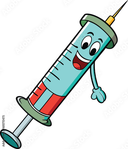Tooth anesthesia syringe icon simple illustration