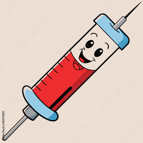 Tooth anesthesia syringe icon simple illustration