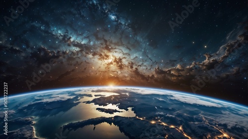 planet earth in space