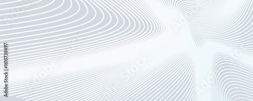 Abstract background with white holographic line pattern in luxury pastel colors. Premium horizontal vector design template for business banner, prestigious voucher, wedding invitation.