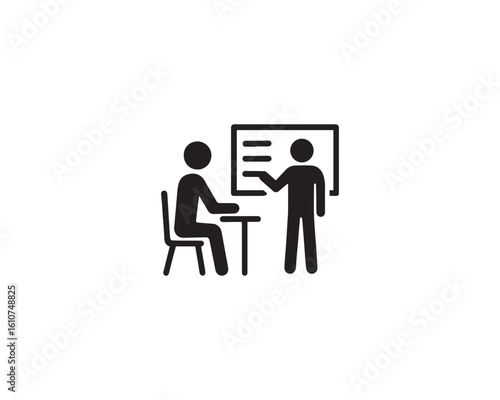 Training icon vector design illustration