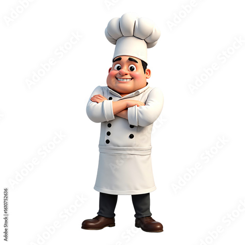 Wallpaper Mural Chef Character: A jovial chef in traditional attire, exudes warmth and culinary expertise, inviting viewers into a world of delicious gastronomy. Torontodigital.ca