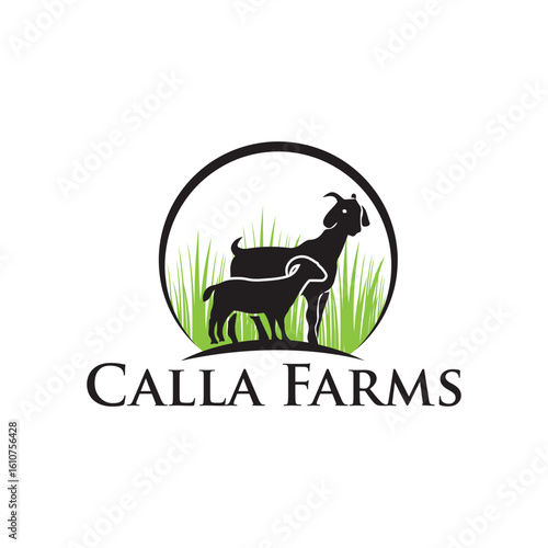 The **Farm logo** features rustic, clean typography with fields and leaf-inspired elements, symbolizing growth, sustainability, and nature for a fresh and trustworthy agricultural brand identity.
