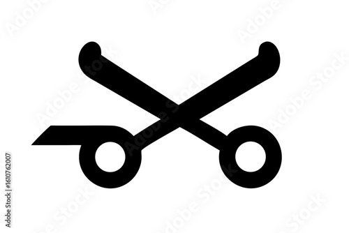 scissor silhouette vector illustration, scissor icon vector