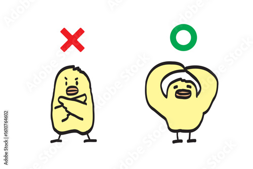 まるばつ・イエスノー　ゆるくてかわいいひよこイラストセット