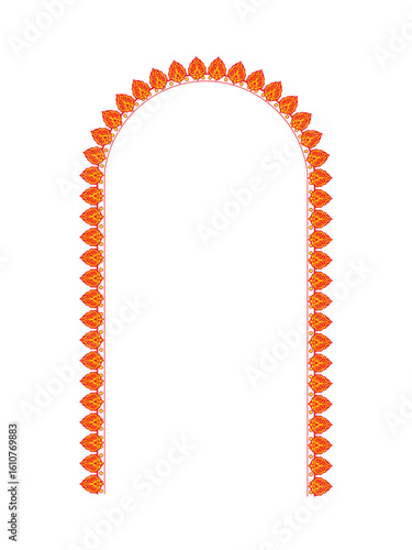 Durga Puja festive frame with traditional borders and vibrant background, ideal for sale banners, festival offers, and promotional ads. Perfect for print and digital use.