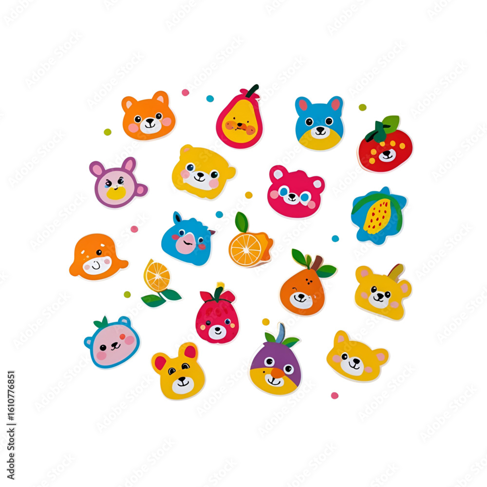 Obraz premium set of funny animals